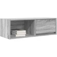 vidaXL Tv-meubel 80x31x25,5 cm bewerkt hout grijs sonoma eikenkleurig