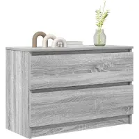 vidaXL Tv-meubel 80x35x54 cm spaanplaat grijs sonoma
