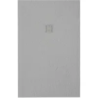 ZEZA Grade Douchebak - 120x100cm - antislip - antibacterieel - mineraalmarmer - rechthoek - mat perla (lichtgrijs) 400000000000020024
