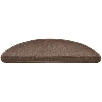 vidaXL Trapmatten 30 st 56x17x3 cm Koffiebruin Halfrond