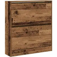 vidaXL Schoenenkast 80 x 21 x 87,5 cm Bewerkt hout Oudhout