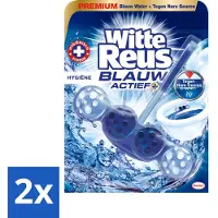 Witte Reus 2 x - Blauw Actief Toiletblok - Hygiëne - 1 Toiletblok - Toiletblok - Toilet Schoonmaak - Toilet Reiniging - Blauwe Water - Frisse Geur