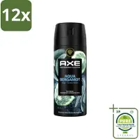 Axe Deodorant Bodyspray Aqua Bergamot 150 ml - Voordeelverpakking - 12 stuks - Aqua Bergamot Deodorant - Bodyspray