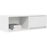 vidaXL TV-meubel 80x31x25,5 cm bewerkt hout wit