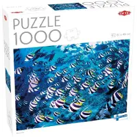 Tactic Bannerfish – Puzzel – 1000 stukjes – Kleurrijke Koraalvissen – Tropische Onderwaterwereld – Hoogwaardige Scandinavische Kwaliteit