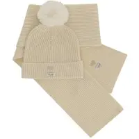 Le Chic muts - ecru Muts/sjaal Meisjes Acryl Effen - maat 86/98