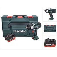 Metabo SSW 18 LTX 1750 BL accuslagmoersleutel 18 V 1750 Nm 3/4" borstelloos + 1x oplaadbare accu 8.0 Ah + metaBOX - zonder oplader