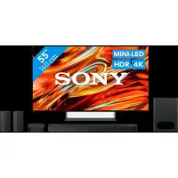 Sony Bravia 7 II True RGB 55" (2026) + Bravia Theatre System 6 Zwart