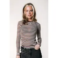 Colourful Rebel Juna Stripe Roundneck Top- M