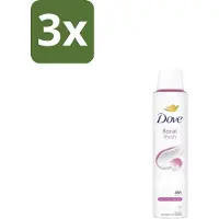 Dove 3 x – Deodorant Spray – Floral Fresh – 200 ml - Anti-transpirant Spray - Zweetvermindering - Geur - Bloemige Geur - Geurvermindering