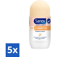 Sanex 5 x – Deodorant Roller – Dermo Sensitive – 53 ml - Kabel - Kabels - Kabelsysteem - Kabelsysteem