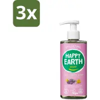Happy Earth 3 x – Handzeep – 100% Natuurlijk Lavender Ylang – 300 ml - Handzeep - Natuurlijke Handzeep - Vegan Handzeep - Lavendel Handzeep - Ylang Handzeep