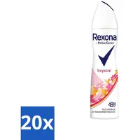Rexona 20 x - Deodorant Spray - Motion Sense - Tropical - Anti-Transpirant & Perspirant - 150ml - Anti-transpirant - Zweetvermindering - Deodorant - Tropische Geur - 48 Uur Bescherming