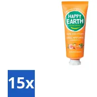Happy Earth 15 x – Deodorant Cream – 100% Natuurlijk Rose Petitgrain – 40 ml - 100% Natuurlijk - Deodorant Crème - Rose Petitgrain - Bloemige Geur - Huidvriendelijk