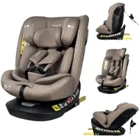 MamaLoes Sef Taupe Luxe 40-150 cm 360° i-Size Autostoel