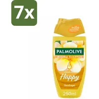 Palmolive 7 x Douchegel Aroma Essence Forever Happy 250 ml - Douchegel - Frangipani - Neroli - Geur - Reiniging