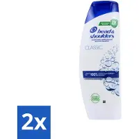 Head & shoulders Anti-roos Shampoo – Klassiek – 400 ml - Voordeelverpakking - 2 stuks