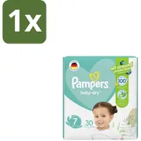 Pampers 1 x – Luiers – Active Baby Dry Maat 7 – 30 Luiers - Luiers Voor Baby - Droge Huid - Comfortabele Luiers - Langdurige Droogheid - Peuters Luiers
