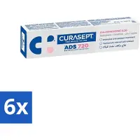 Curasept 6 x - ADS 720 Gel-Tandpasta - Chloorhexidine 0.20% - Beschermt Tandvlees & Tanden - 75 ml - Tandpasta - Chloorhexidine - Ontstoken Tandvlees - Peri-implantitis - Mondhygiëne