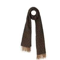 Liu Jo Dames Sjaals Logo - Scarf/shawl - Bruin - Maat ONESIZE