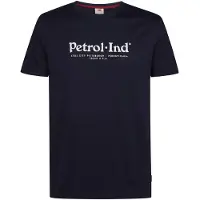 Petrol Industries - Heren T-shirt van organisch katoen met print Bramen - Blauw - Maat S