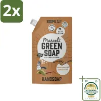 Marcel's Green Soap Marcel’s Green Soap – Allesreiniger Navulling – Sandelhout & Kardemom – 500 ml - Voordeelverpakking - 2 stuks - Natuurlijke handzeep - Biologische handzeep
