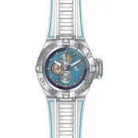 Invicta Subaqua 49876 Herenhorloge - Quartz Uurwerk - Roestvrij Staal met Blauwe Wijzerplaat - 50 mm