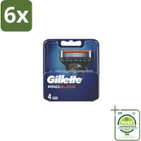 Gillette - Fusion5 ProGlide – Scheermesjes – Navulmesjes – 4 Mesjes - Voordeelverpakking - 6 stuks - Scheermesjes - Scheren