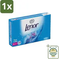 Lenor 1 x - Droogtrommeldoekjes - Aprilfris - Textielverfrisser - 34 Doekjes- Droogtrommeldoekjes - Wasdoekjes - Textielverfrisser - Frisheid - Statische Elektriciteit