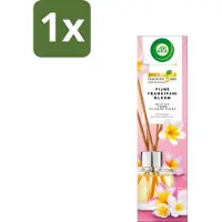 Air Wick 1 x - Geurstokjes - Delicate Frangipani Bloemen - Essentiële Oliën - 40 ml - Frangipani Geur - Geurstokjes - Luchtverfrisser - Essentiële Oliën - Tropische Geur