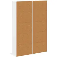 vidaXL CD Kast 2 st Wit 33 x 23,5 x 97,5 cm Bewerkt hout