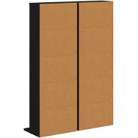 vidaXL CD Kast 2 st Zwart eiken 33 x 23,5 x 97,5 cm Bewerkt hout