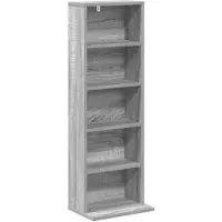 vidaXL CD Kast Grijs Sonoma 33 x 23,5 x 97,5 cm Bewerkt hout