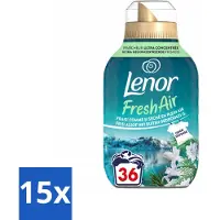 Lenor – Wasverzachter – Fresh Air Noorderlicht - 36 Wasbeurten – 504 ml - Bulkverpakking - 15 stuks