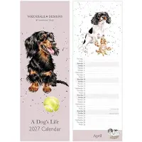 Wrendale Designs Wrendale Slim Kalender 2027 - 'A Dog's Life' Dog Slim Calendar 2027 - Kalender Honden