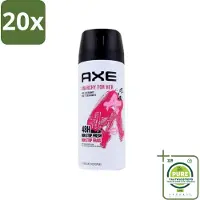 Axe 20 x - Deodorant Bodyspray - 48hrs Non Stop Fresh - Anarchy For Her - Rose & Bergamot - 150 ml - Grootverpakking - Anarchy For Her - Deodorant - Roos En Bergamot - Frisse Geur - Vrouwelijkheid