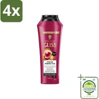 GLISS - Shampoo - Color Protect & Shine - Voor Langdurige Kleurbehoud - 250 ml - Voordeelverpakking - 4 stuks - Kleurbehoud shampoo - Glans shampoo