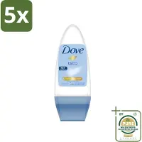 Dove 5 x - Deodorant - Roll-on Talco - Subtiele en zachte geur - 50 ml - Grootverpakking - Talco Roll-on - Talco Deodorant - Talco Roll-on - Talco Deodorant 50 Ml - Talco Roll-on 50 Ml