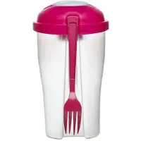 Sagaform Salade meeneem beker To Go - Roze