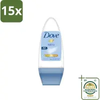 Dove 15 x - Deodorant - Roll-on Talco - Subtiele en zachte geur - 50 ml - Grootverpakking - Talco Roll-on - Talco Deodorant - Talco Roll-on - Talco Deodorant 50 Ml - Talco Roll-on 50 Ml