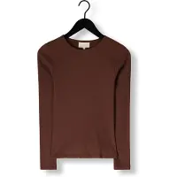 Notre-V Dames Tops & T-shirts Nv-eelke Round Neck - Bruin - Maat M
