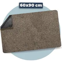 Pasper Deurmat binnen droogloopmat - 60 x 90 cm - Beige - zonder boord - Gemaakt in België - Wasbaar - Deurmatten