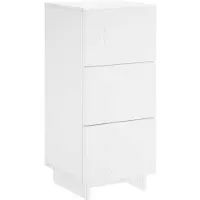 vidaXL Dressoir Wit 33.5 x 34.5 x 75 cm Bewerkt hout