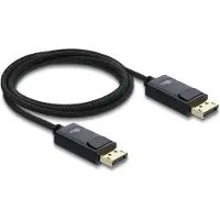 DeLOCK Coaxial DisplayPort cable 16K 60 Hz 80 Gbps with braided coating 2 m