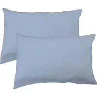Matt & Rose Set Kussenslopen - Bleu Horizon - (2x) 50 x 70 cm - Blauw - Mousseline Katoen