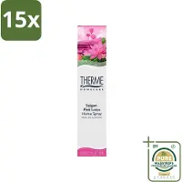 Therme 15 x - Interieurspray - Saigon Pink Lotus - Oosterse Romantiek in Huis - 60 ml - Grootverpakking - Interieurspray - Oosterse Geur - Saigon Pink Lotus - Geur In Huis - Wellness In Huis