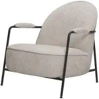 Tower Living Fauteuil Amelia - Beige Stof - Met Armleuning - 82x73x77cm