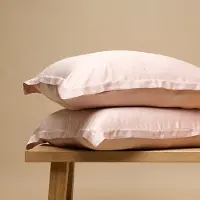 Coco & Cici - Eco Bamboe Kussensloop Powder peach - 1 kussensloop 50x60