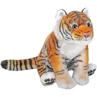 Wild republic tijger knuffel - pluche - 30 cm - jungle dieren - tijgers - knuffeldieren