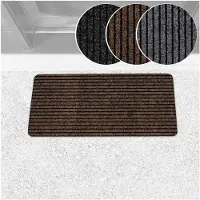 ANRO Mischa Deurmat Bruin 80x40 cm - Antislip - Rubberen rug